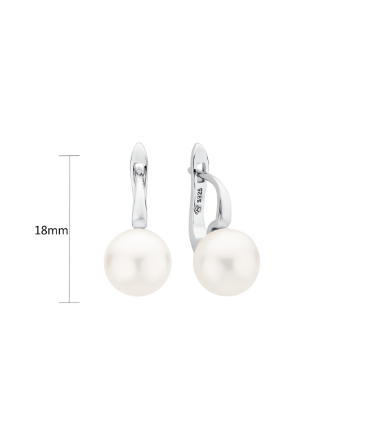 Sidabriniai auskarai su perlais  - Goldinga