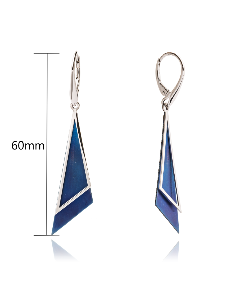 Sidabriniai Auskarai su titanu  - Goldinga