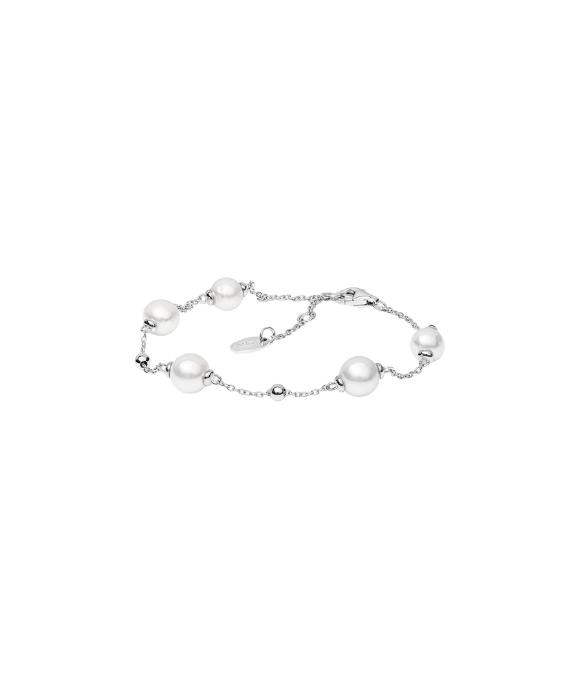 Apyrankė su perlais ir sidabru - Perlų apyrankės - Goldinga