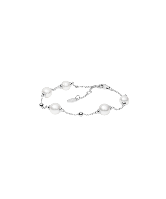 Apyrankė su perlais ir sidabru - Perlų apyrankės - Goldinga