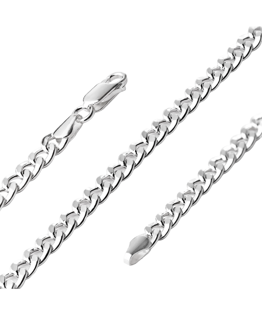 Sidabrinė vyriška grandinėlė "Curb" 4.9mm  - Goldinga