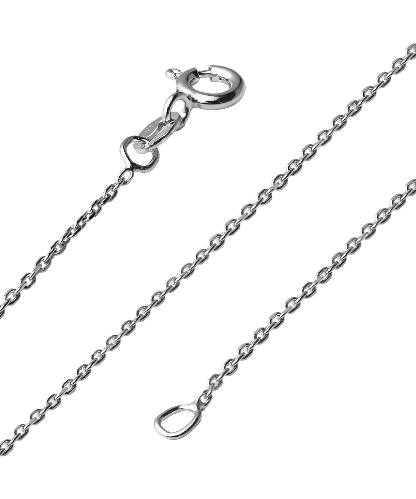 Sidabrinė grandinėlė dengta rodžiu "Anchor" 1.1mm  - Goldinga