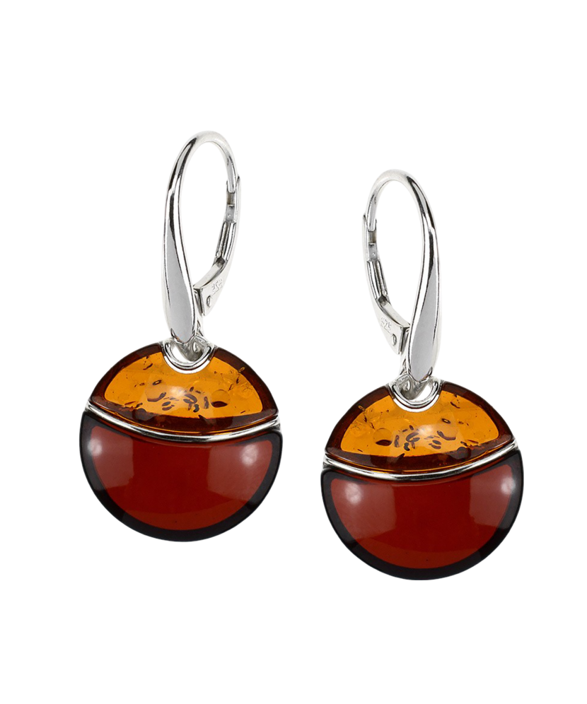 Sidabriniai auskarai su gintarais  - Goldinga