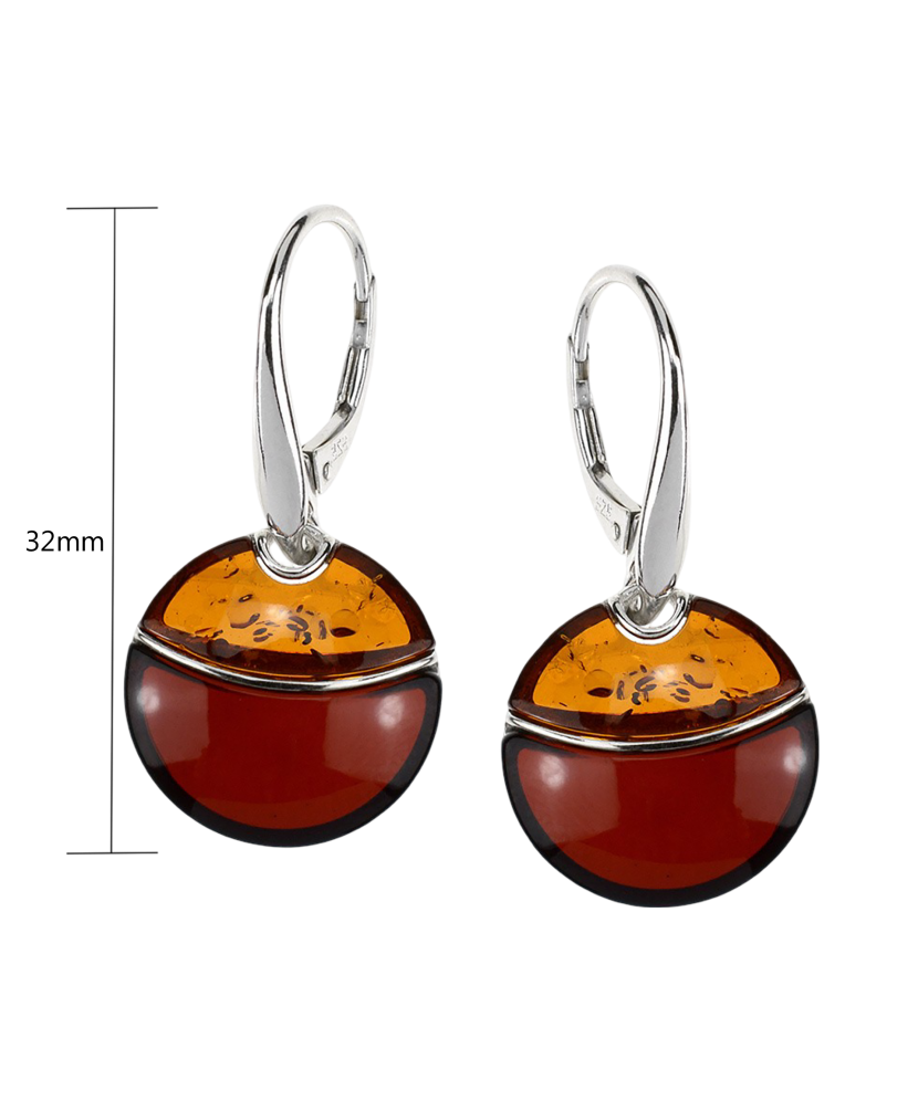 Sidabriniai auskarai su gintarais  - Goldinga