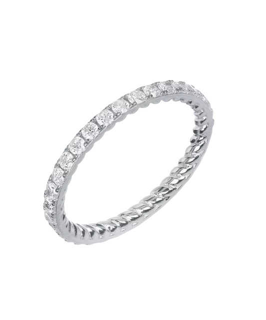 Sidabrinis žiedas su cirkoniais  - Goldinga