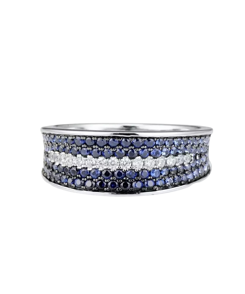 Sidabrinis žiedas su cirkoniais  - Goldinga