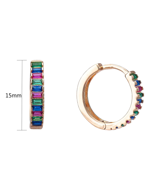 Auksiniai auskarai su cirkoniais  - Goldinga