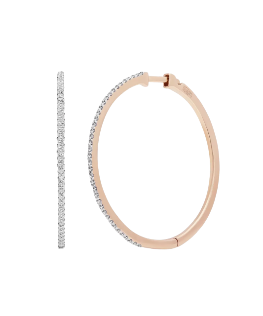 Auksiniai auskarai su briliantais  - Goldinga