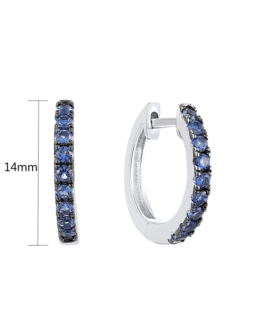 Sidabriniai auskarai su cirkoniais  - Goldinga