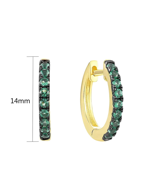 Paauksuoti Sidabriniai auskarai su špineliais