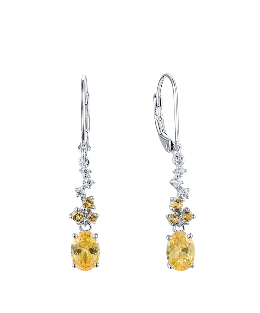 Sidabriniai auskarai su cirkoniais  - Goldinga