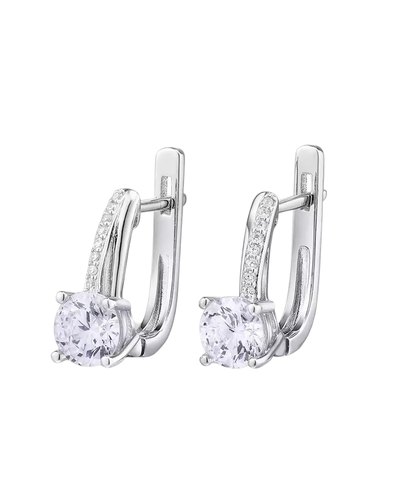 Sidabriniai auskarai su cirkoniais  - Goldinga