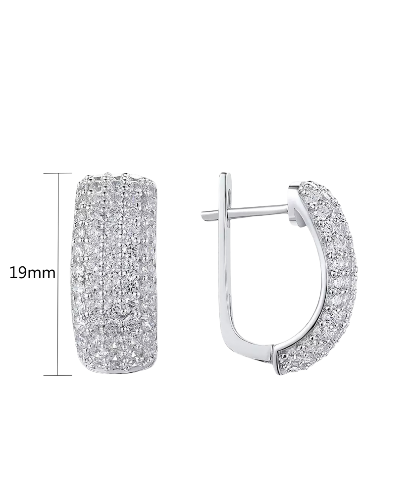 Sidabriniai auskarai su cirkoniais  - Goldinga