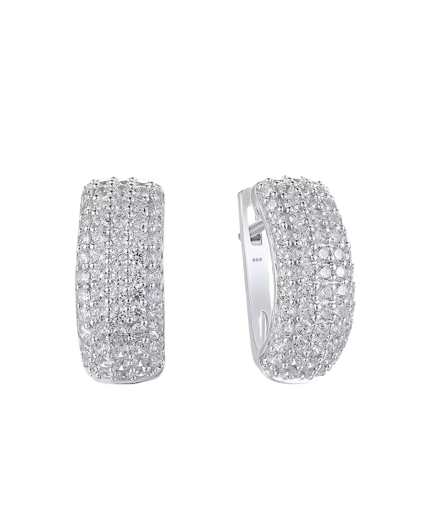 Sidabriniai auskarai su cirkoniais  - Goldinga