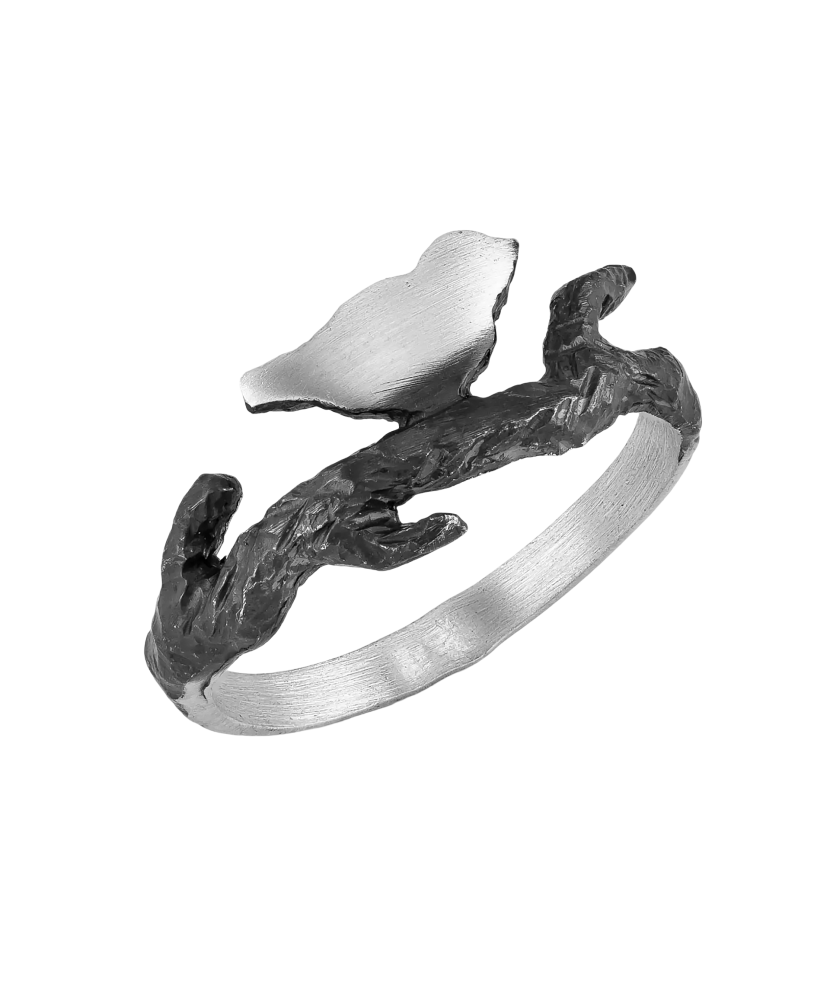 Sidabrinis žiedas "Paukštis"