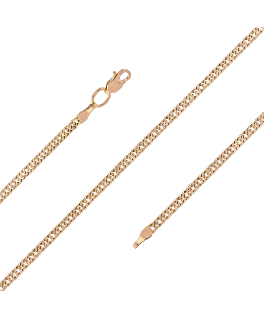 Auksinė grandinėlė "Double curb" 2.4mm  - Goldinga