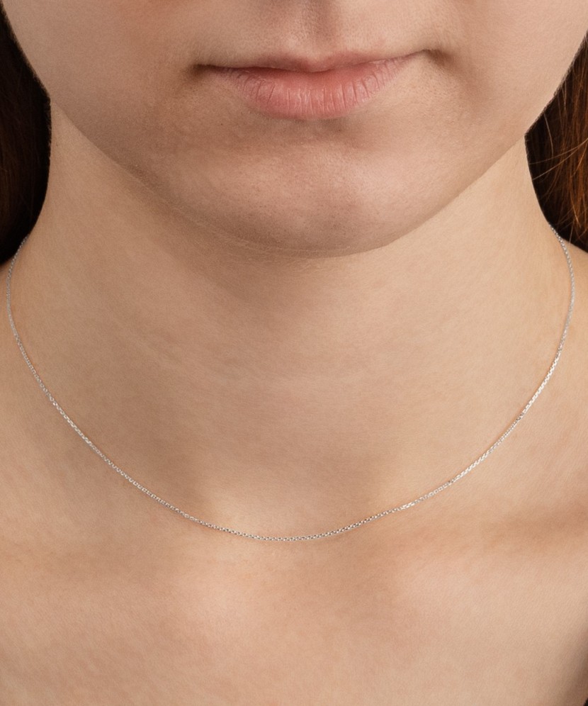 Balto aukso grandinėlė "Anchor" - Auksinės grandinėlės - Goldinga