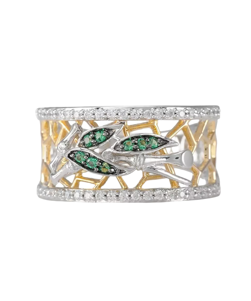 Sidabrinis žiedas su cirkoniais - Sidabriniai žiedai - Goldinga