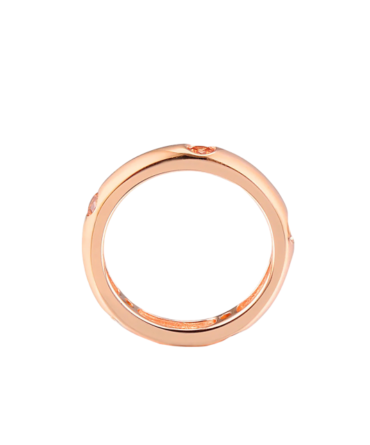 Sidabrinis paauksuotas žiedas su cirkoniais