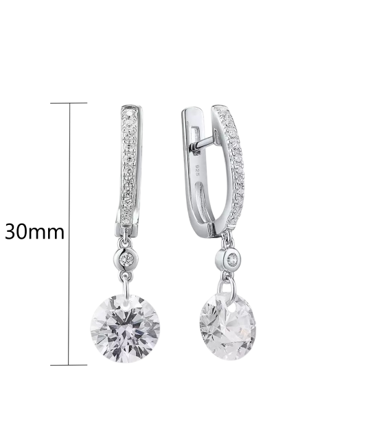 Sidabriniai auskarai su cirkoniais  - Goldinga