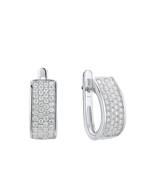 Sidabriniai auskarai su cirkoniais  - Goldinga