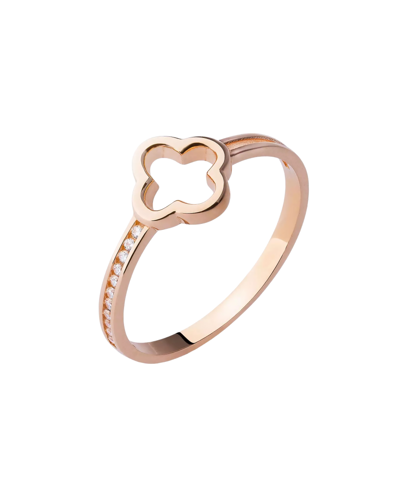 Auksinis žiedas su cirkoniais  - Goldinga