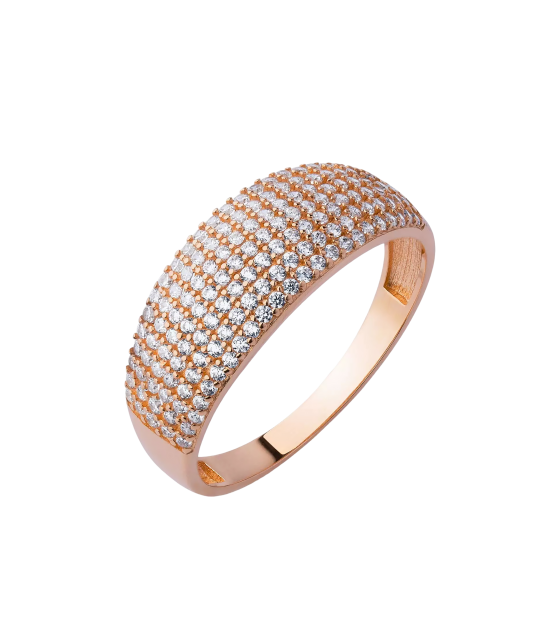 Auksinis žiedas su cirkoniais  - Goldinga