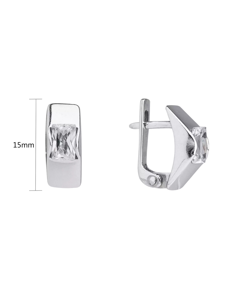 Sidabriniai auskarai su cirkoniu  - Goldinga