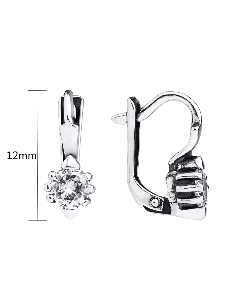 Sidabriniai auskarai su cirkoniais  - Goldinga