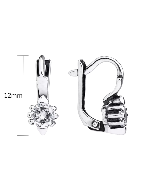 Sidabriniai auskarai su cirkoniais  - Goldinga