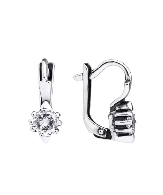 Sidabriniai auskarai su cirkoniais  - Goldinga