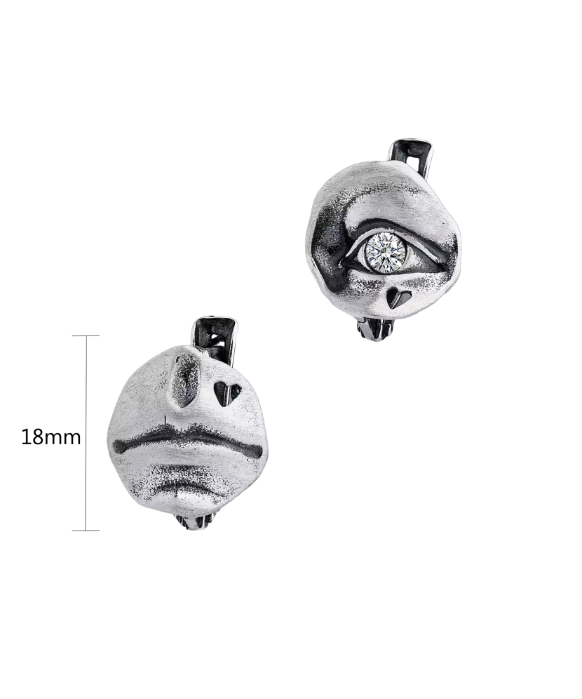 Sidabriniai auskarai su cirkoniu  - Goldinga