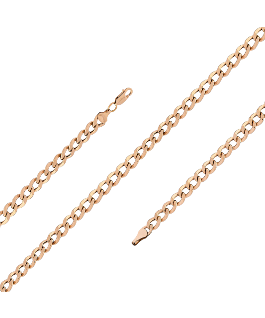 Auksinė apyrankė "Curb" 4.3mm  - Goldinga