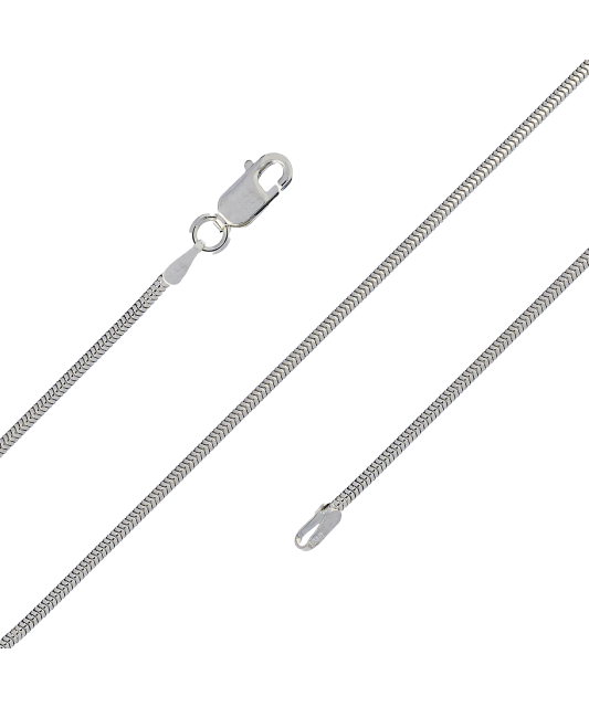 Sidabrinė Grandinėlė Dengta Rodžiu "Snake" 1.6mm  - Goldinga