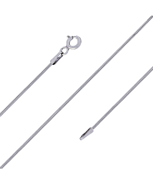 Sidabrinė Grandinėlė Dengta Rodžiu "Snake" 1.3mm  - Goldinga