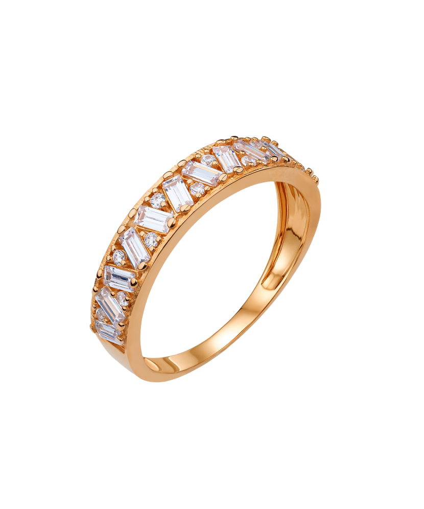 Auksinis žiedas su cirkoniais  - Goldinga