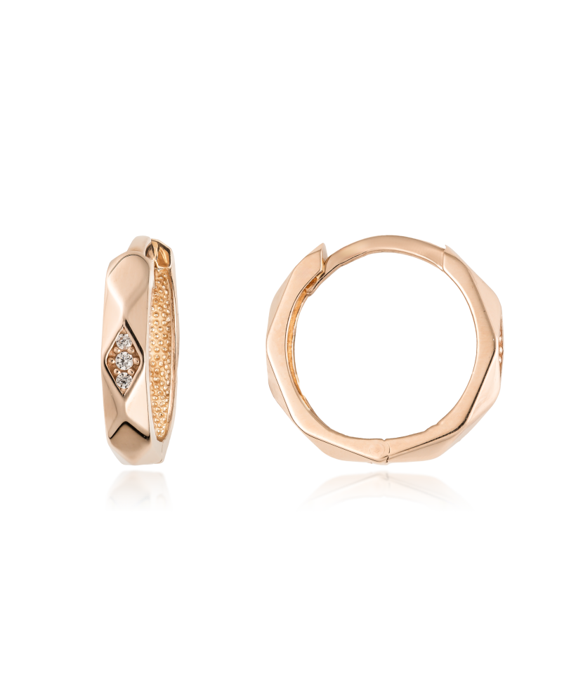 Auksiniai auskarai su cirkoniais