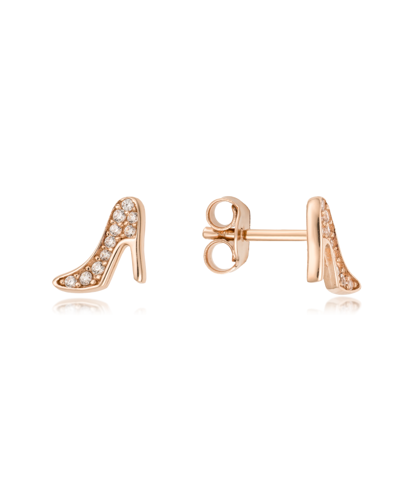 Auksiniai auskarai su cirkoniais - Auksiniai auskarai - Goldinga