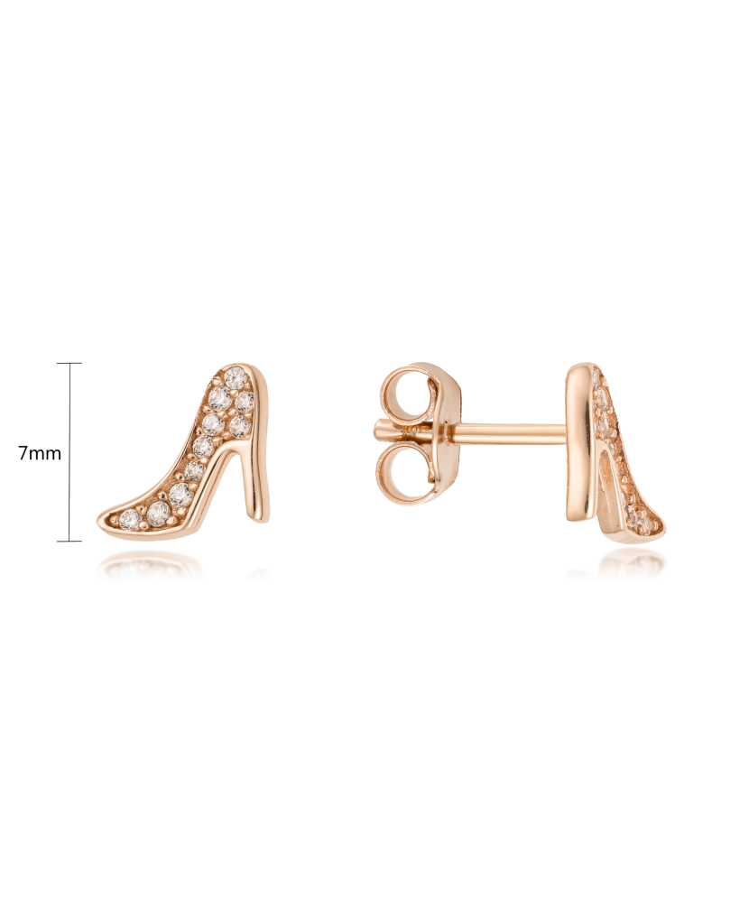 Auksiniai auskarai su cirkoniais - Auksiniai auskarai - Goldinga