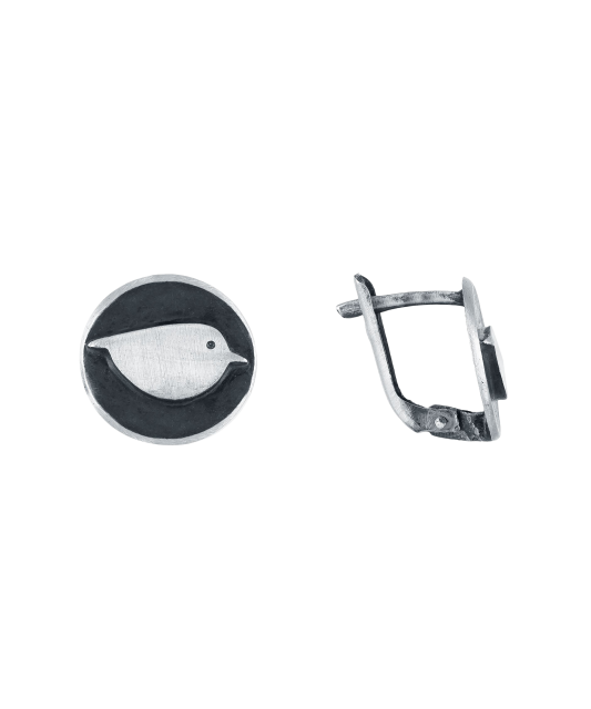 Sidabriniai auskarai "Paukštis"  - Goldinga