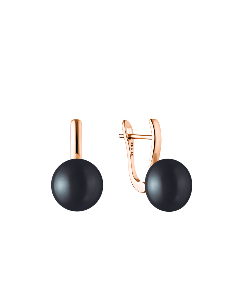 Auksiniai auskarai su perlais  - Goldinga