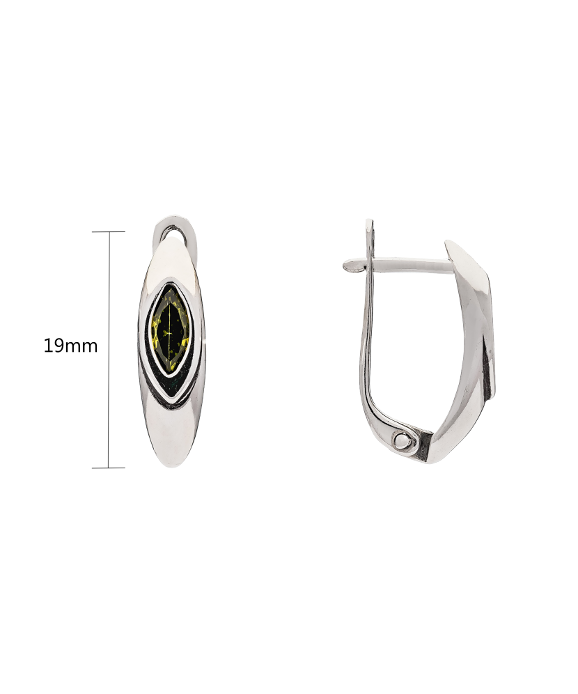 Sidabriniai auskarai su cirkoniu  - Goldinga