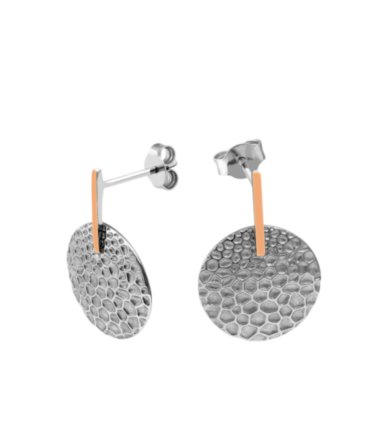 Sidabriniai auskarai dengti auksu - Sidabriniai auskarai - Goldinga