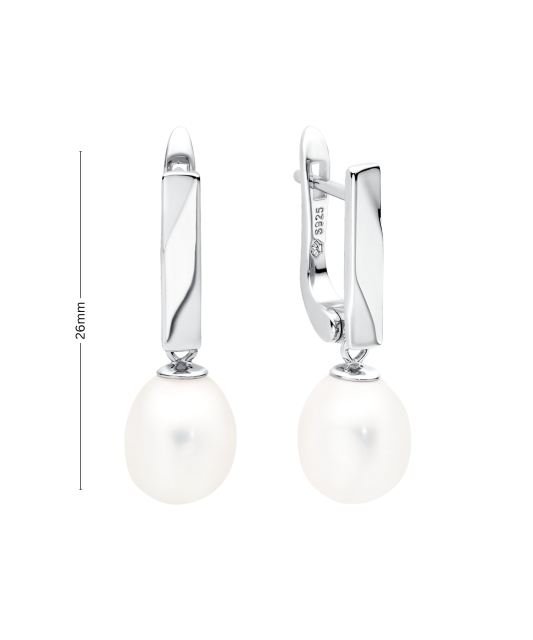 Sidabriniai auskarai su perlais  - Goldinga