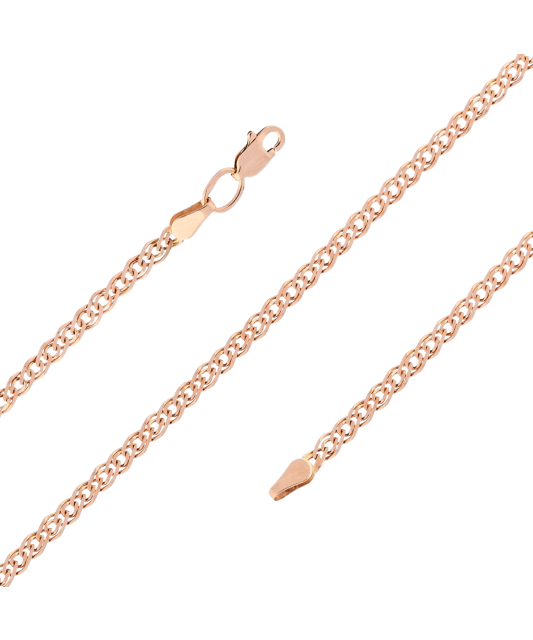 Auksinė vientisa grandinėlė "Mona Liza" 3mm  - Goldinga