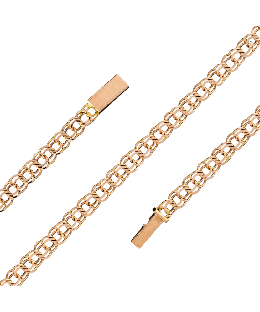 Auksinė vientisa apyrankė "Bismark" 4.1mm  - Goldinga