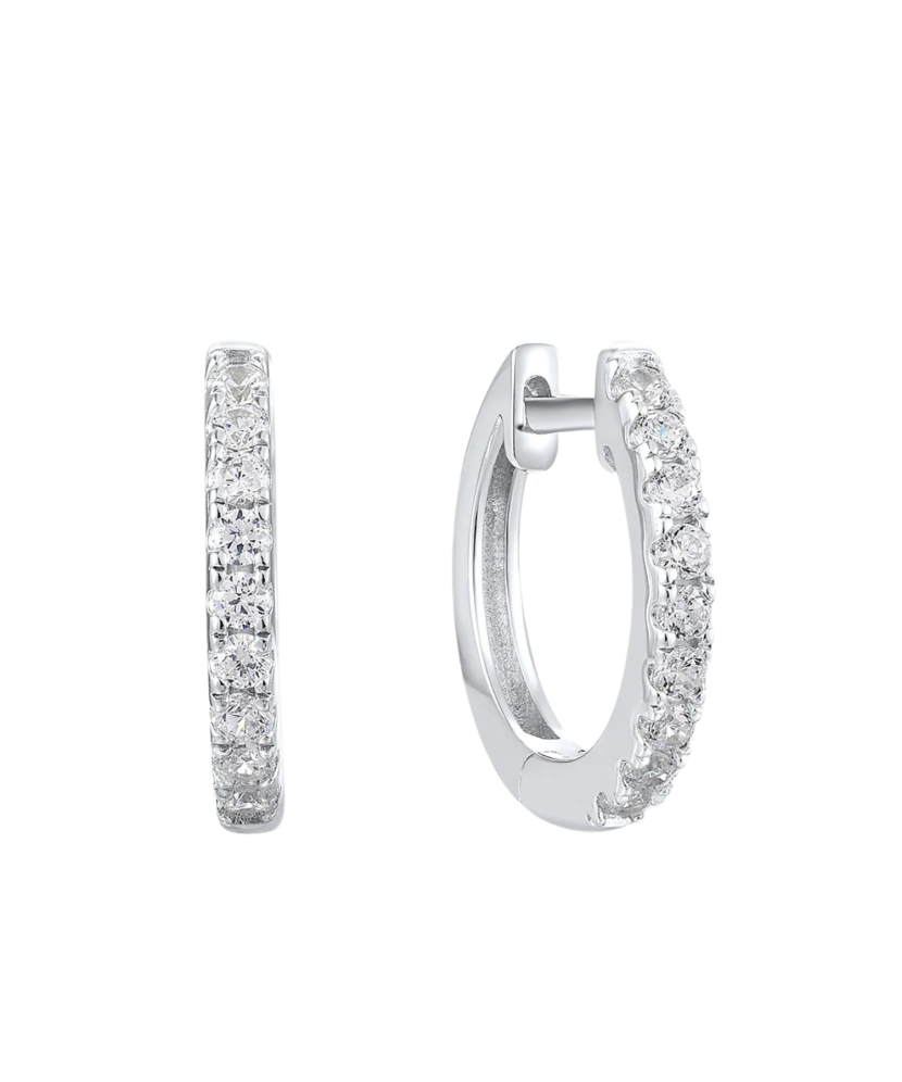 Sidabriniai auskarai su cirkoniais  - Goldinga