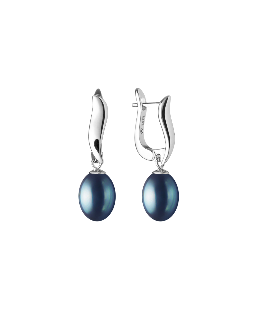 Sidabriniai Auskarai Su Perlais  - Goldinga