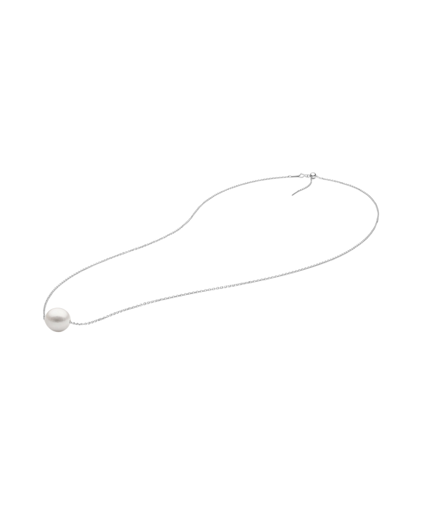 Sidabrinė grandinėlė su Kasumi perlu - Sidabrinės grandinėlės su pakabukais - Goldinga