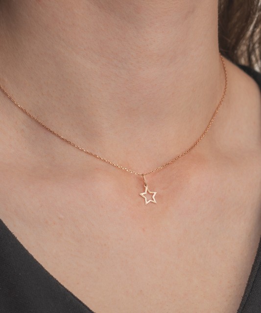 Auksinis pakabukas "Žvaigždė" - Auksiniai pakabukai - Goldinga